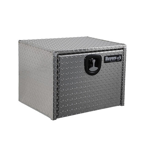 Diamond Tread Aluminum Underbody Truck Box with T-Handle Latch, 18 x 18 ...