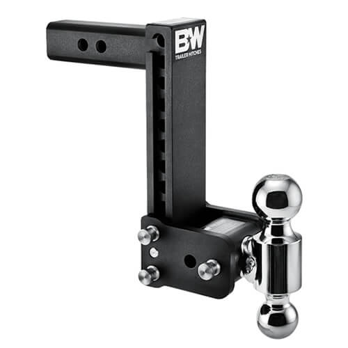 Tow & Stow Adjustable Trailer Hitch Ball Mount - Fits 2